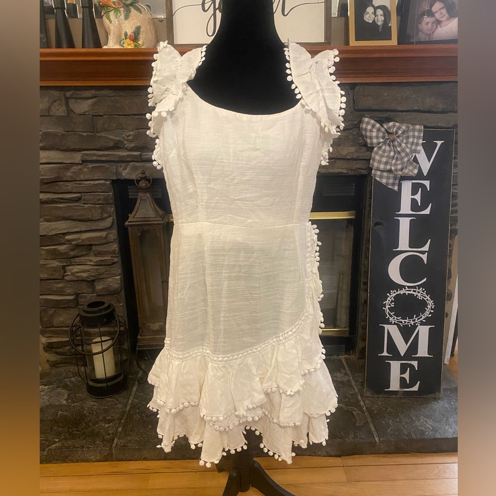 Selfie Leslie Annie Ruffle Pom-Pom Mini Dress - Picture 5 of 13